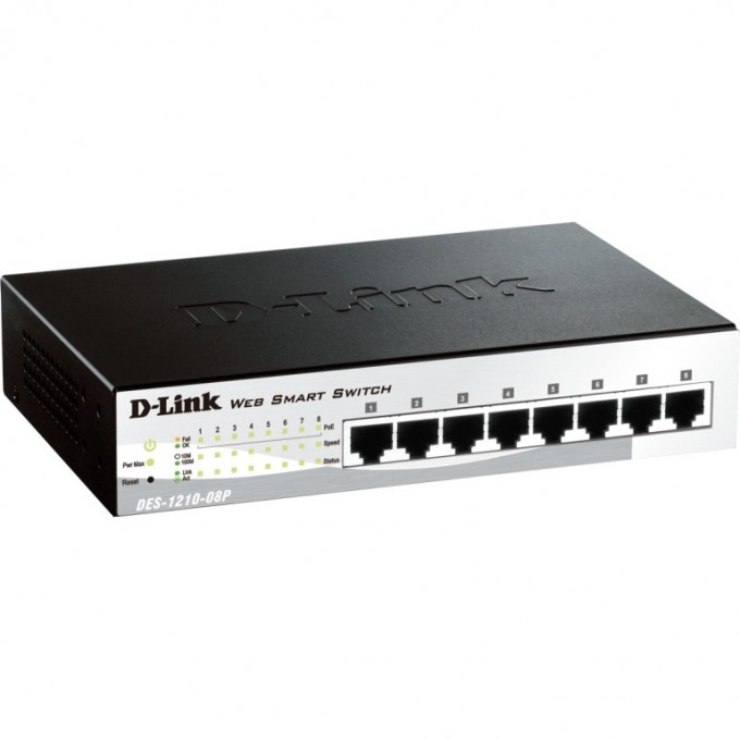 Коммутатор D-LINK DES-1210-08P DES-1210-08P/C2A