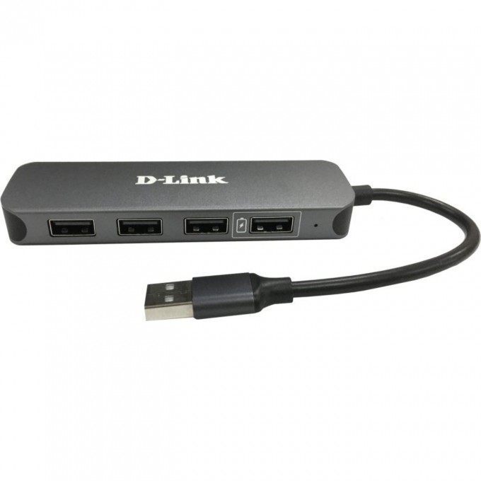 Компактный концентратор D-LINK с 4 портами USB 2.0 DUB-H4/B/D1A