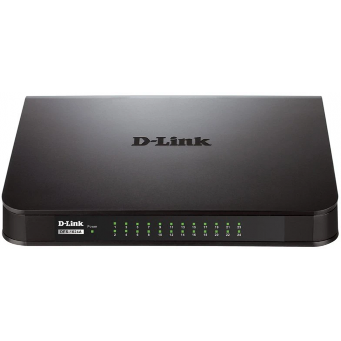 Неуправляемый коммутатор D-LINK с 24 портами 10/100Base-TX DES-1024A/E3A