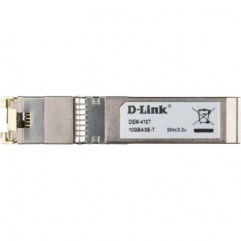 Трансивер SFP+ D-LINK с 1 портом 10GBase-T (до 80 м) Трансивер SFP+ D-LINK с 1 портом 10GBase-T (до 80 м)