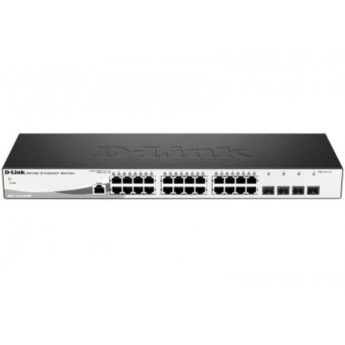 Управляемый L2 коммутатор D-LINK DGS-1210-28X/ME/C1A с 24 портами 10/100/1000Base-T и 4 портами 10GBase-X SFP+